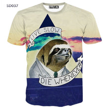 2016 Summer Fashion Abstract Animal 3D Print T-shirt for Women/Men Casual Short-sleeve O-neck Mens 3d t shirt Top Tees  S-XXL