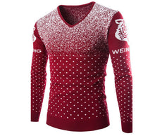 British Style 2015 New Fashion Casual Men Pullovers Sweater Male Long Sleeve Snow&Tiger Pattern Print Pullover Knit Sweaters
