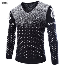 British Style 2015 New Fashion Casual Men Pullovers Sweater Male Long Sleeve Snow&Tiger Pattern Print Pullover Knit Sweaters
