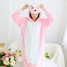 Wholesale Unicorn Stitch Panda Unisex Flannel Hoodie Pajamas Costume Cosplay Animal Onesies Sleepwear For Men Women Adults