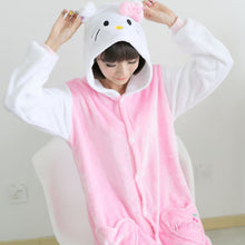 Wholesale Unicorn Stitch Panda Unisex Flannel Hoodie Pajamas Costume Cosplay Animal Onesies Sleepwear For Men Women Adults