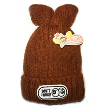 2016 New Creative Design Small Rabbit Children's Wool Cap Winter Fashion Warm Knit Hat for Girl Gift