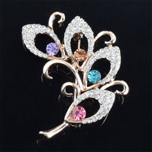 2016 Women Brooch  Colorful High-grade Crystal Flower Brooch For Wedding Gift  4 Style Wholesale&Retail