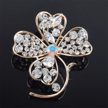 2016 Women Brooch  Colorful High-grade Crystal Flower Brooch For Wedding Gift  4 Style Wholesale&Retail