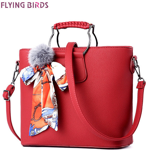 FLYING BIRDS tote women handbag women leather handbags brands bolsos messenger bags shoulder bag fashion female pouch LM4252fb