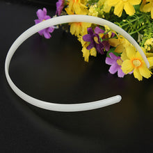 12Pcs Girl Plastic Plain White Hairband Lady Fashion Head Hair Accessories Bands Headband No Teeth