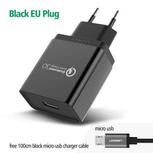 Ugreen Phone Charger Qualcomm Quick Charge 3.0 18W Fast USB Charger (Quick Charge 2.0 Compatible) for Samsung Xiaomi 5 Huawei lg