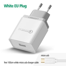 Ugreen Phone Charger Qualcomm Quick Charge 3.0 18W Fast USB Charger (Quick Charge 2.0 Compatible) for Samsung Xiaomi 5 Huawei lg