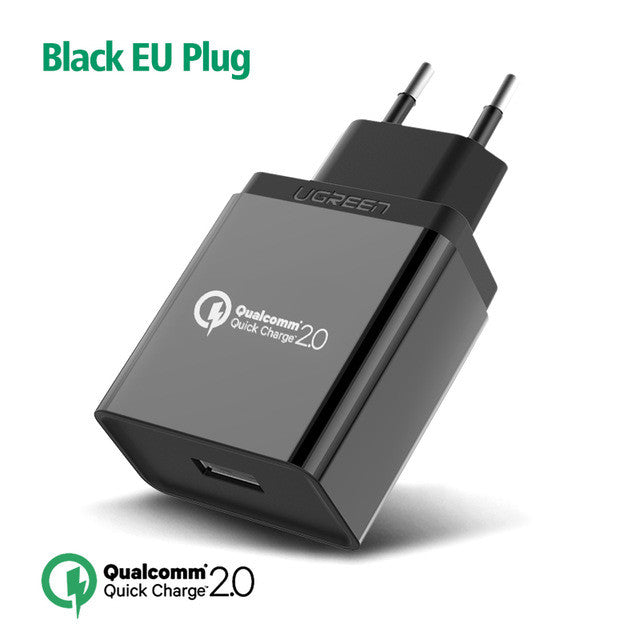 Ugreen Qualcomm Quick Charge 3.0 2.0 Fast Mobile Phone Charger USB Travel Charger for Samsung S5 S6 LG G4 Xiaomi 3 Quick Charger