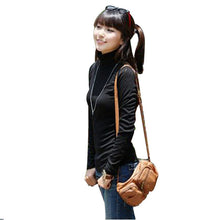 2016 Women Sweater Turtleneck Long Sleeve Knitted Basic Sweater Solid Bottoming Women Sweaters Pullovers Autumn Winter Knitwear