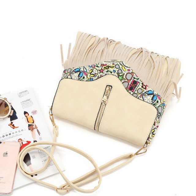 FLYING BIRDS 2016 women messenger bags tassel bag National shoulder bag handbag bolsas women crossbody bags purse LM3932fb