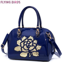 FLYING BIRDS women leather handbag designer brands tote new shoulder bag embroidered messenger bags high quality purse LM4007fb