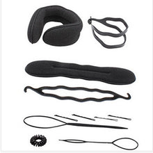 New Arrival Hairdressing Twist Ponytail Bun Hairmaker Styling Braid Clip Magic Hairdresser Bang Holder Set Kits