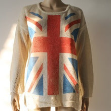 East Knitting BB-060 Women Fashion  UK Flag hollow out loose Knitting Sweaters Pullover Tops