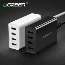 Ugreen USB Charger 5V2.4A Phone Charger 34W 4 Ports Universal USB Smart Charger Station for Huawei Samsung iPhone EU UK USA Plug