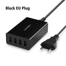 Ugreen USB Charger 5V2.4A Phone Charger 34W 4 Ports Universal USB Smart Charger Station for Huawei Samsung iPhone EU UK USA Plug