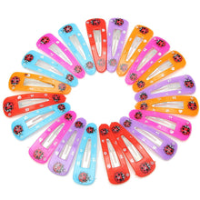 20Pcs/set Cute Hairclip Candy Colors Lovely Girls Hair Clips Hairpin Ladybird Barrette Accessories Random Send