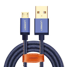 Ugreen Micro USB Cable 2M 1M Fast Charger & Data Cable Denim Braided Cable Mobile Phone USB Charger Cable For Samsung HTC Huawei
