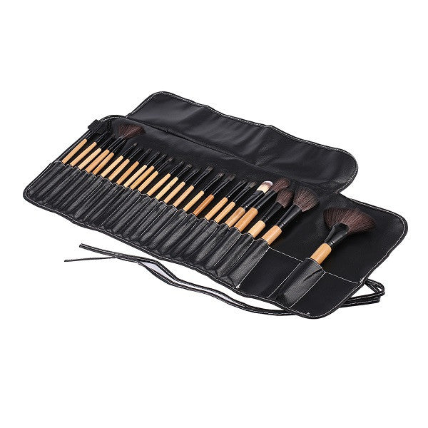 Beauty Essentials Cosmetics Makeup Brushes Set Face Concealer Contour Platte+24pcs Pro Make up Brushes+1 Cosmetic Puff+1 bag