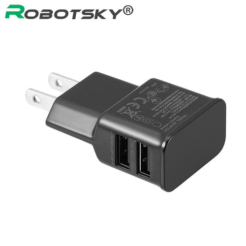 High Quality 2 Port Charger Universal US Plug USB Charge Head Travel Wall Phone Charger For Iphone Samsung Smart Phone Tablet PC