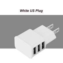 High Quality USB Charger 5V 2.4A Phone Charge 3 Ports USB Smartphone Charger Adapter For Huawei Samsung iphone Tablet PC US Plug