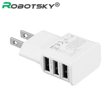 High Quality USB Charger 5V 2.4A Phone Charge 3 Ports USB Smartphone Charger Adapter For Huawei Samsung iphone Tablet PC US Plug