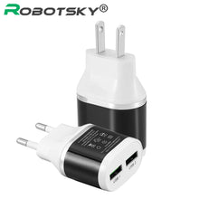 Phone Charger Quick Fast Universal USB Charge Portable EU US Plug Travel Wall Charger Adapter For Smart Phone Iphone iPad Tablet