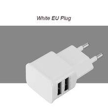 Universal 2 Ports Dual USB Charger Portable EU Plug Charge Adapter For Smart Mobile Phone iphone Tablet Travel Wall Charger Head