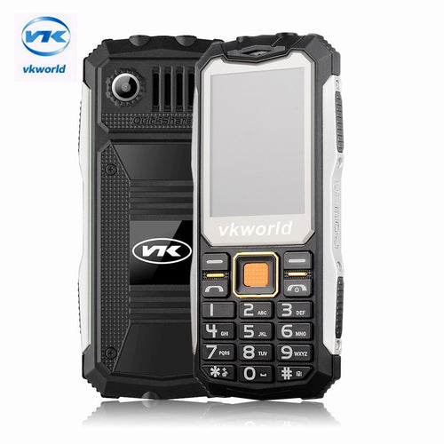 Original VKworld Stone V3S Mobile Phone 2.4 inch Dual SIM Waterproof 21 Keys Bluetooth FM Cell Phone Built in 2200mAh Battery