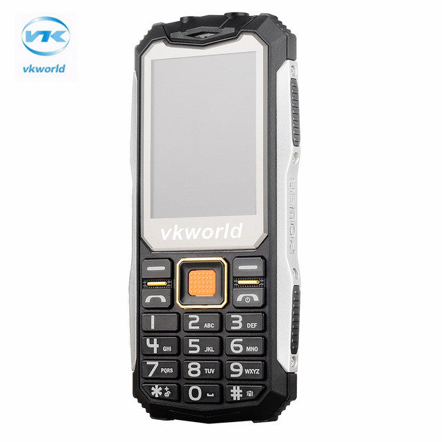 Original VKworld Stone V3S Mobile Phone 2.4 inch Dual SIM Waterproof 21 Keys Bluetooth FM Cell Phone Built in 2200mAh Battery