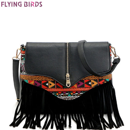FLYING BIRDS 2016 women messenger bags tassel bag National shoulder bag handbag bolsas women crossbody bags purse LM3932fb