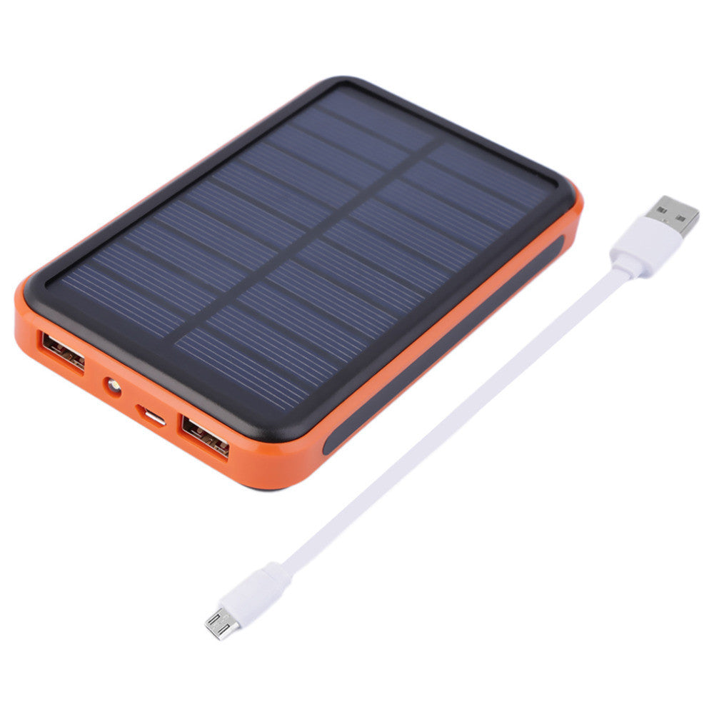 2017 New Arrival 12000mAh Waterproof Portable Solar Power Bank USB Solar Charger for Smart Mobile Phone