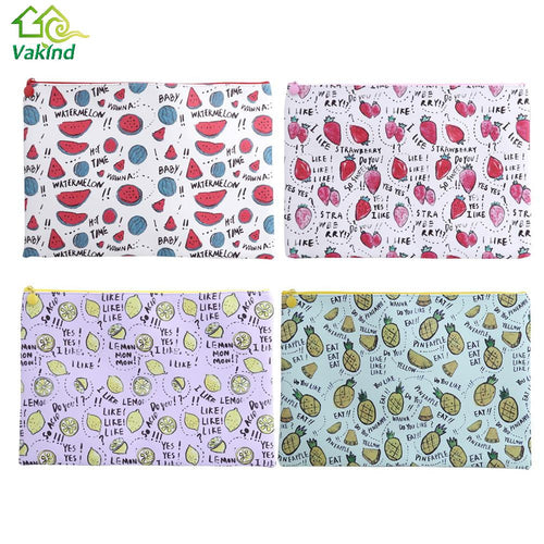 Multifuction Paper Bags Document File Bag Colorful Fruit Pouch Practical Cute Storage Bag for Stationery Laundry Cosmetic