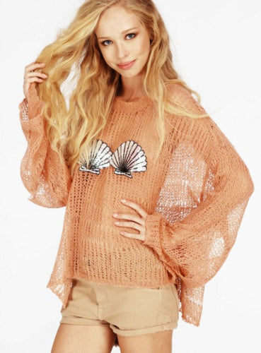 East Knitting New 2017 Kanuwa Women Fashion hollow out loose Knitting Sweaters Shell Pullover Tops