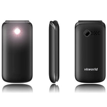 Original VKworld Diamond Z2 2.4'' TFT Flip Elders Mobile Phone Dual SIM Card / FM/Torch 800mAh Big Qwerty Keyboard Cellphone