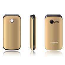 Original VKworld Diamond Z2 2.4'' TFT Flip Elders Mobile Phone Dual SIM Card / FM/Torch 800mAh Big Qwerty Keyboard Cellphone