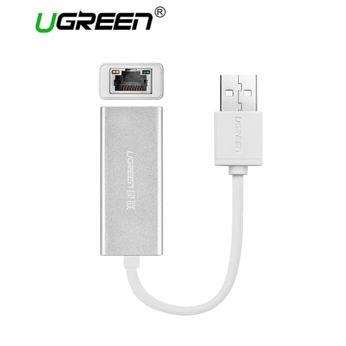 Ugreen USB 2.0 to RJ45 Lan Network Ethernet Adapter Card For Mac OS Android Tablet pc Laptop Smart TV Win 7 8 XP at 10/100Mbps