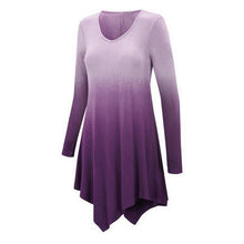 S XL 3XL Fashion Casual Women Slim Plain Casual Long Knit Sweater Tops Gradient Colours V-Neck Long Sleeve Big Size Knitwear