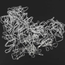 Wholesale 100pcs Hair Accessories Mini Braid Plaits Elastic Tie Band Ponytail Holder Elastic Rubber Clear White Accessories Girl
